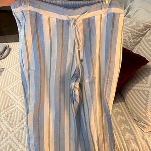 Tommy Bahama linen striped pants
